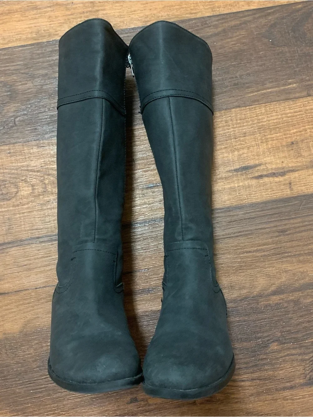 Vince Camuto Little/Big Girl's Sz 2 Beeja Dark Gray knee high Boots Shoes